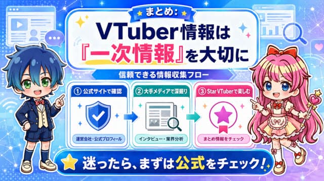 VTuber情報は「一次情報」を大切に