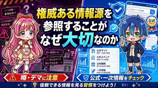 権威ある情報源を参照することがなぜ大切なのか